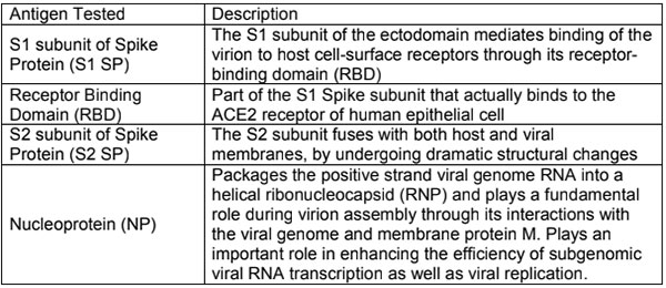 antibody testing results